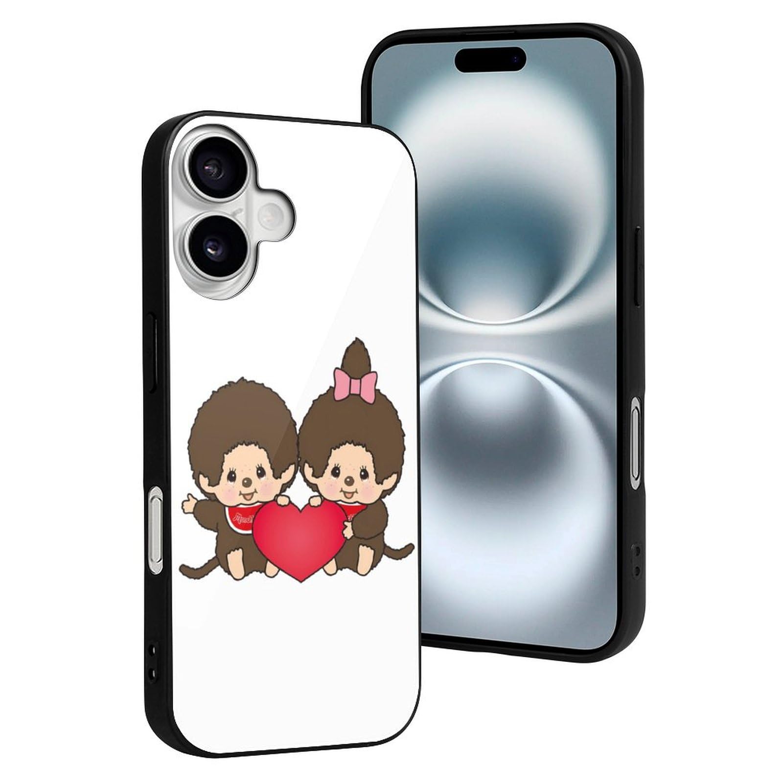 Amazon.co.jp: iPhone 16兼用ケース モンチッチ iPhone 16カバー 強化